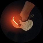 Clip di sicurezza per scarpe LED rosso - set da 2 pezzi