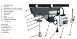 Paranco elettrico 300/600kg