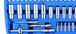 Serie di bussole Gear Lock 6,3 mm (1/4) / 10 mm (3/8) / 12,5 mm (1/2) 192 pz