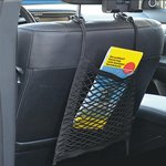 Rete portaoggetti elastica 26x28cm doppia con ganci in plastica NS-7