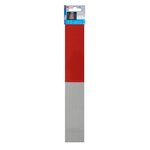 Nastro riflettente 5x30cm rosso/bianco set di 2 pezzi