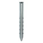 Picchetto per tenda 30cm in metallo rigato