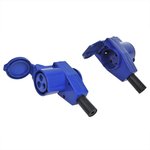 Cavo prolunga 40cm da spina Schuko a controspina CEE angolata + presa Schuko