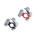 Set di morsetti per batteria (+) e (-) con sgancio rapido rosso nero