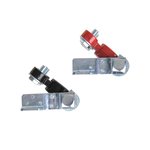 Set di morsetti per batteria (+) e (-) con sgancio rapido rosso nero