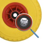 Pneumatico PU con cerchio in plastica 103.00-4