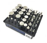 Set di utensili diamantati per l'affilatura, 50 pezzi con gambo da 3 mm