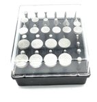 Set di utensili diamantati per l'affilatura, 50 pezzi con gambo da 3 mm