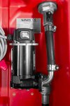 Serbatoio diesel rosso pe 220 litri, pompa 12v