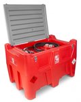 Serbatoio diesel rosso pe 440 litri, pompa 12v