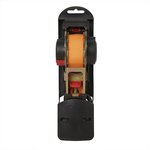 Cinghia di ancoraggio con cricchetto + 2 ganci 350cm 320kg avvolgimento automatico