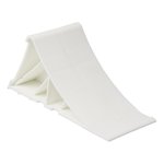Cunei fermaruota in plastica bianca incl. titolare