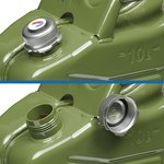 Tanica 10L verde metallo con tappo a vite magnetico omologata UN-TuV GS