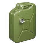 Tanica 20L verde metallo con tappo a vite magnetico omologata UN-TuV GS
