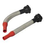 Beccuccio erogatore flessibile in metallo adatto per benzina 20 mm (art. 530090 - 530091 - 530092)