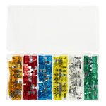 Assortimento di fusibili a lama standard da 120 pezzi in scatola di plastica