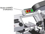 Sega a nastro mobile - abbassamento del diametro di alimentazione 128mm