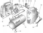 Compressore senza olio 8 bar - 6 litri, 385x170x465mm