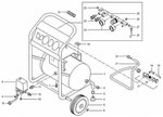 Tubi flessibili per compressori mobili da cantiere 10 bar, 20 litri