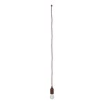 Lampada retrò motivo legno con cavo 90cm