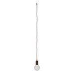 Lampada retrò XL motivo legno con cavo 90cm
