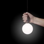 Lampada retrò XL motivo legno con cavo 90cm