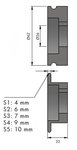 Dispositivo frontale manuale 1,2x140mm