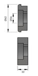 Dispositivo frontale manuale 1,2x140mm