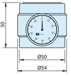 Dispositivo magnetico di regolazione del punto zero o dellaltezza 50 mm