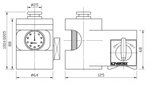 Punto zero magnetico / dispositivo di regolazione in altezza 100 mm