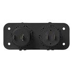 Kit da incasso: presa DIN + porta USB doppia tipo A 2x2100mA