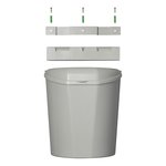 Pattumiera con coperchio 6L per roulotte camper