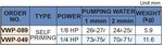 Pompa refrigerante autoadescante, altezza 240 mm, 0,18 kw, 400V