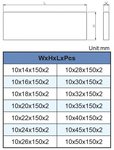 Set di unita ad area parallela 28 pezzi VP-128A