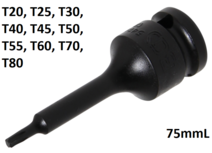 Chiave a bussola (1/2) profilo a T (per Torx) Chiave a bussola (1/2) profilo a T (per Torx)