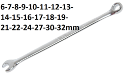 Chiave combinata anello-forchetta extra lunga Chiave combinata anello-forchetta extra lunga