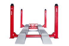 Ponte di sollevamento idraulico a 4 colonne 4t con funzione di allineamento Ponte di sollevamento idraulico a 4 colonne 4t con funzione di allineamento