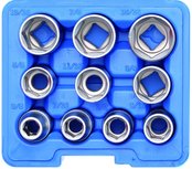 Set chiavi a tubo esagonale da 12,5 mm (1/2) pollice 10 pezzi Set chiavi a tubo esagonale da 12,5 mm (1/2) pollice 10 pezzi