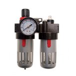 Filtro aria / olio con manopola di controllo della pressione e manometro Filtro aria / olio con manopola di controllo della pressione e manometro