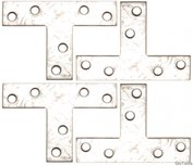 Kit staffa in acciaio in 4 pezzi, 70x50x16 mm Kit staffa in acciaio in 4 pezzi, 70x50x16 mm