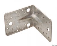 Connettore in acciaio ad angolo, 105x105x90x90x3 mm Connettore in acciaio ad angolo, 105x105x90x90x3 mm