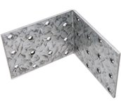 Hoekplaat Joint, 80x80x60x2.5 mm, gegalvaniseerd Hoekplaat Joint, 80x80x60x2.5 mm, gegalvaniseerd
