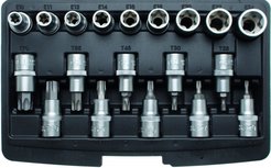 19 pezzi 1/2 tappo Torx Bit Torx e set di tappi E-Type 19 pezzi 1/2 tappo Torx Bit Torx e set di tappi E-Type