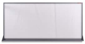 Perfopanel metallo grigio metallizzato 200x94cm Perfopanel metallo grigio metallizzato 200x94cm