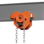 Carrello manuale con catena 5t 434,5x373x296,5mm Carrello manuale con catena 5t 434,5x373x296,5mm