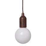 Lampada retrò XL motivo legno con cordoncino 90cm Lampada retrò XL motivo legno con cordoncino 90cm