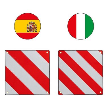 Cartello di marcatura in alluminio 50x50cm per Italia/Spagna 2 in 1