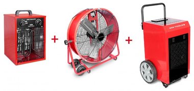 Set Asciugatrice BD90P + Ventilatore MV600L + Riscaldatore