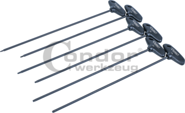 Set di impugnature a T, 6 pezzi, extra lunghe, tx star T10-T30
