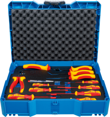 Serie di cacciaviti e pinze per elettricisti VDE BGS systainer® 13 pz